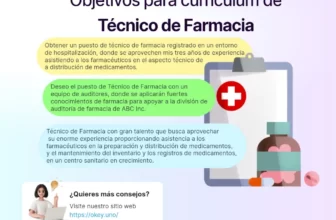 Objetivos para currículum de técnico de farmacia