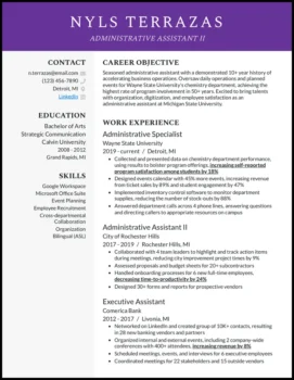 currículum de auxiliar administrativo