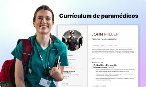 currículum de paramédicos
