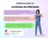 Infografía de Objetivos para un currículum de enfermería