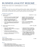3 ejemplos de currículum de analista de negocios + Guía