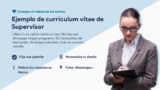 Ejemplo currículum de Supervisor