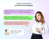 Objetivo profesional currículum de camarera